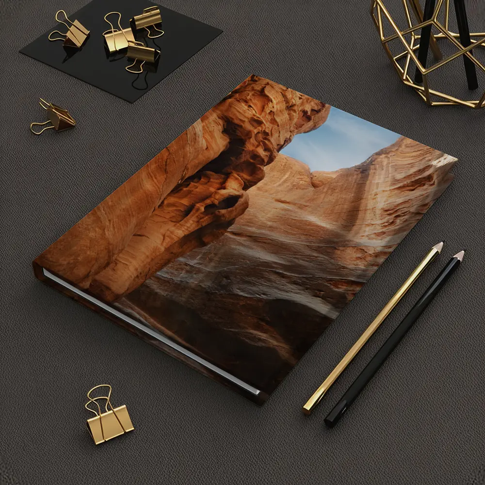 Red Rock Slot Canyon Blue Sky – Notebooks