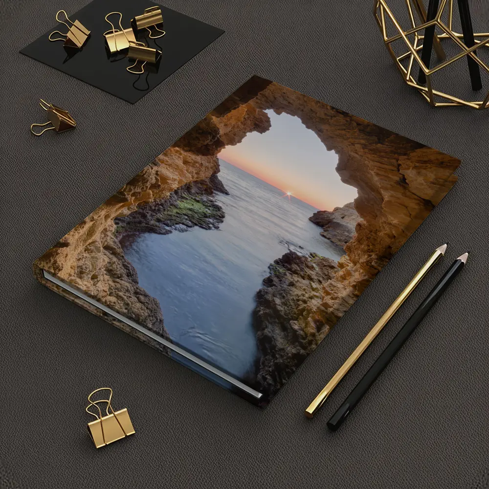 Sea Cave Arch Ocean Sunset Rocky Coast – Notebooks