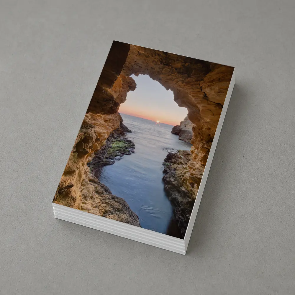 Sea Cave Arch Ocean Sunset Rocky Coast – Postcards