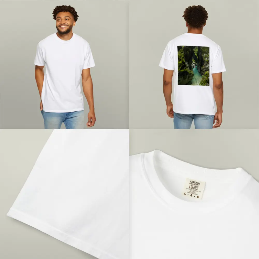 Narrow Mossy Canyon With Turquoise River – T-Shirts