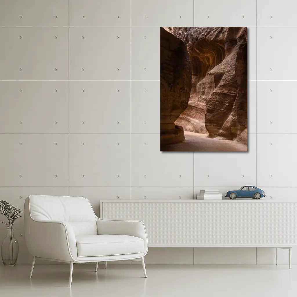 Narrow Sandstone Canyon Slot Rock Walls – Wall Art