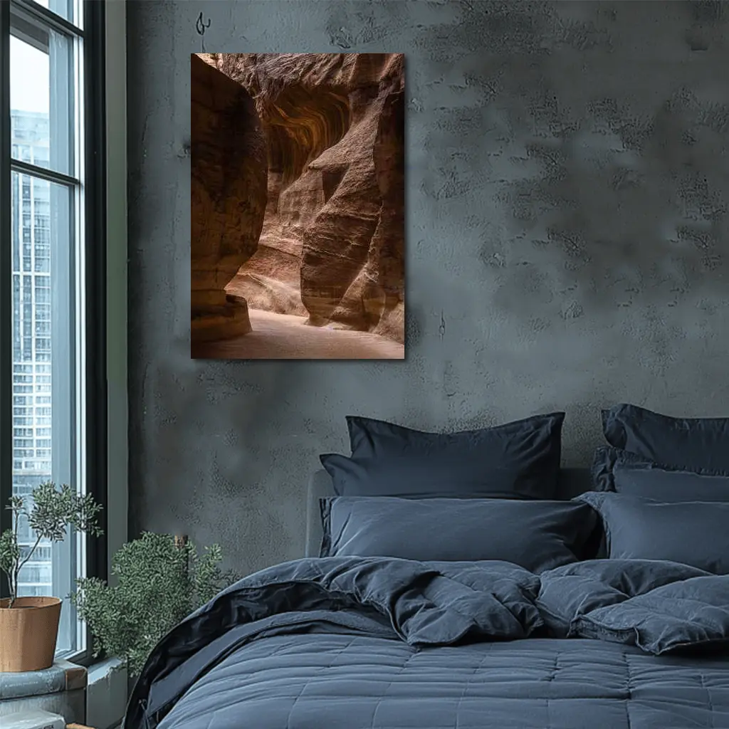 Narrow Sandstone Canyon Slot Rock Walls – Wall Art