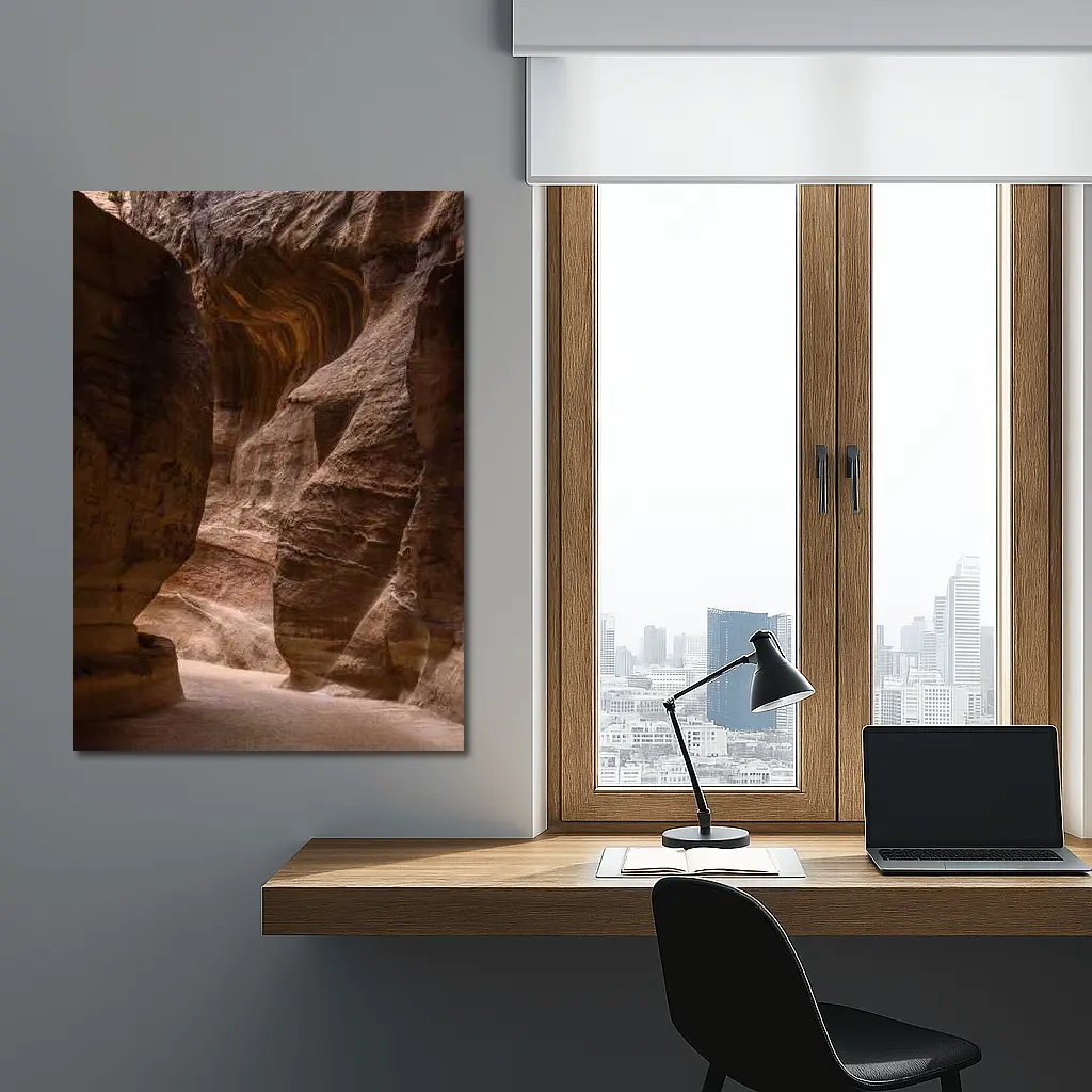 Narrow Sandstone Canyon Slot Rock Walls – Wall Art