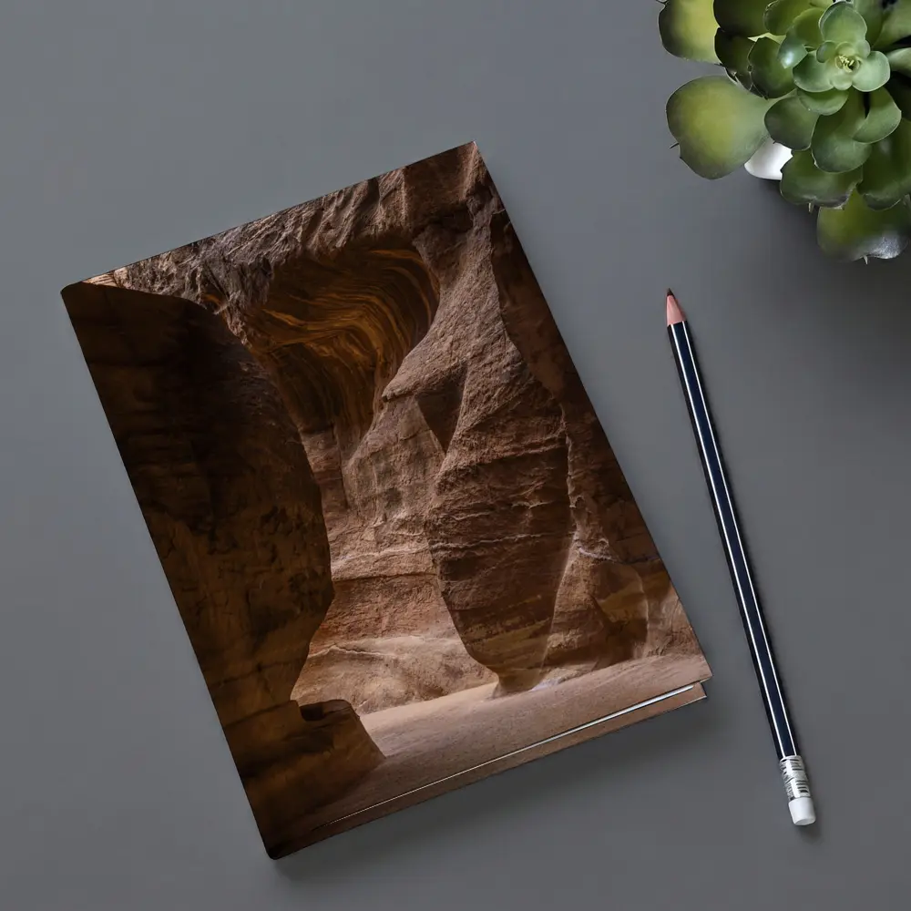 Narrow Sandstone Canyon Slot Rock Walls – Notebooks