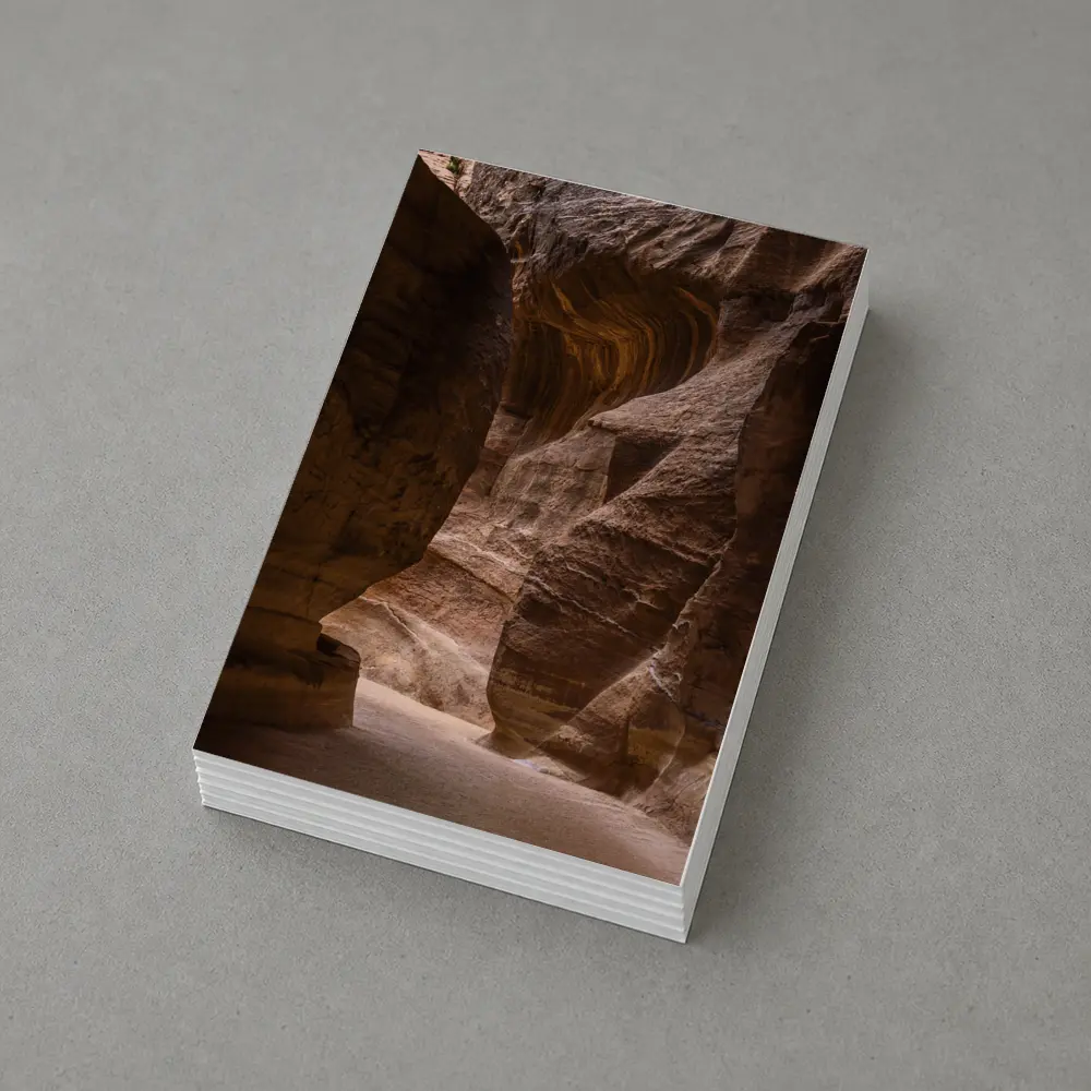 Narrow Sandstone Canyon Slot Rock Walls – Postcards