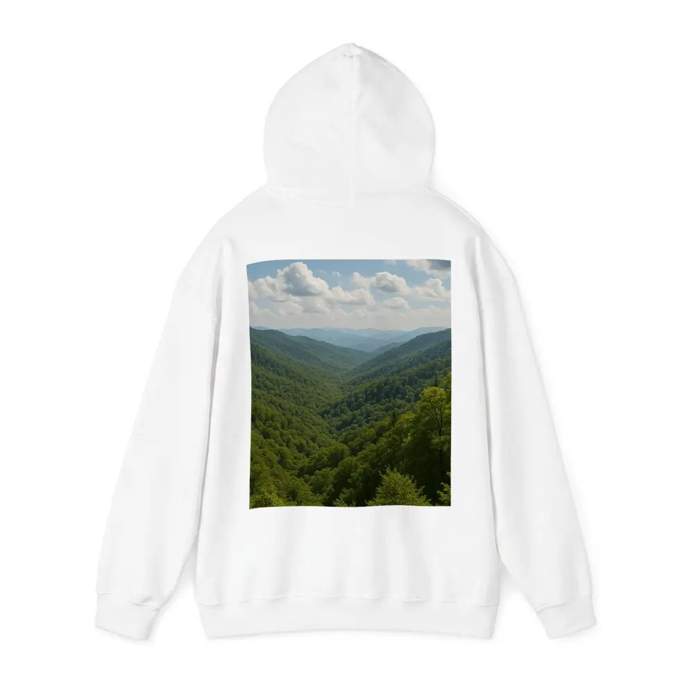 Green Mountain Forest Valley Summer Landscape – Hoodies