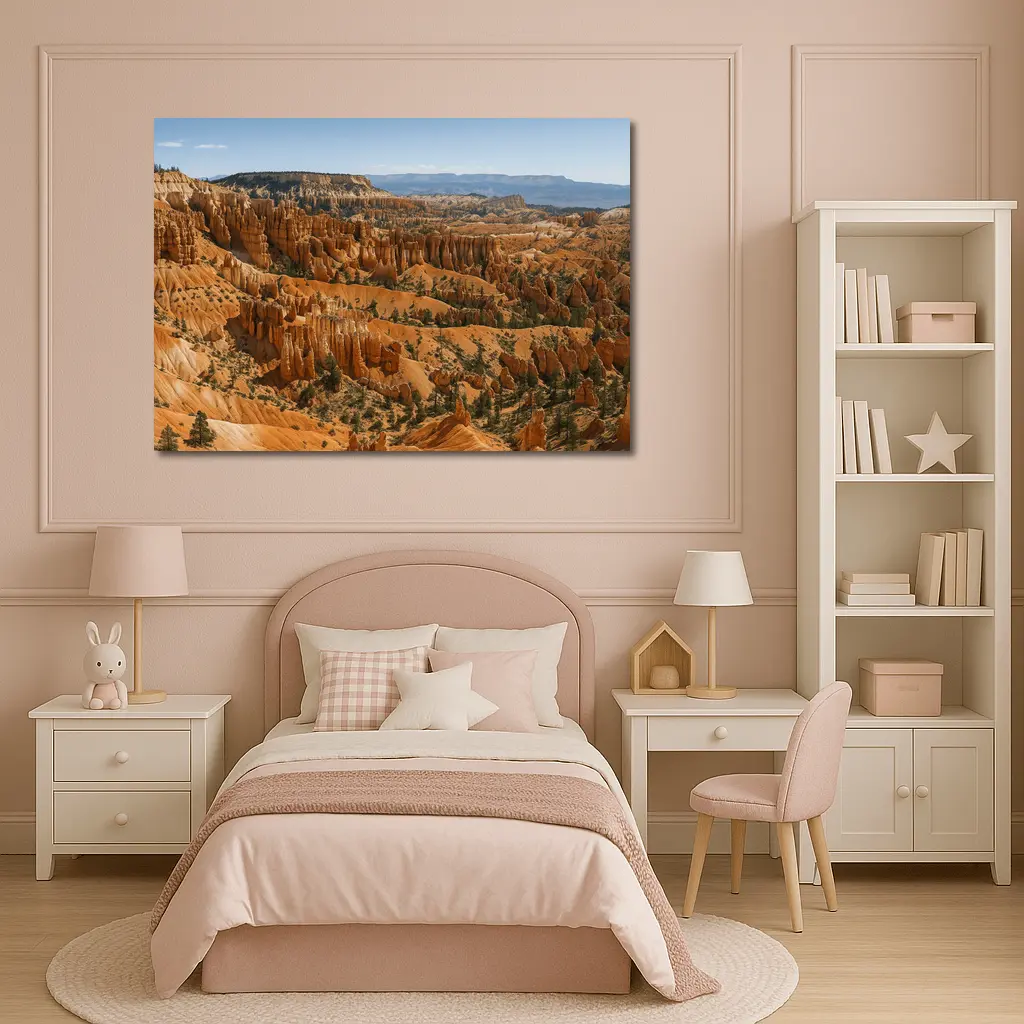 Bryce Canyon Hoodoos Red Rock Desert View – Wall Art