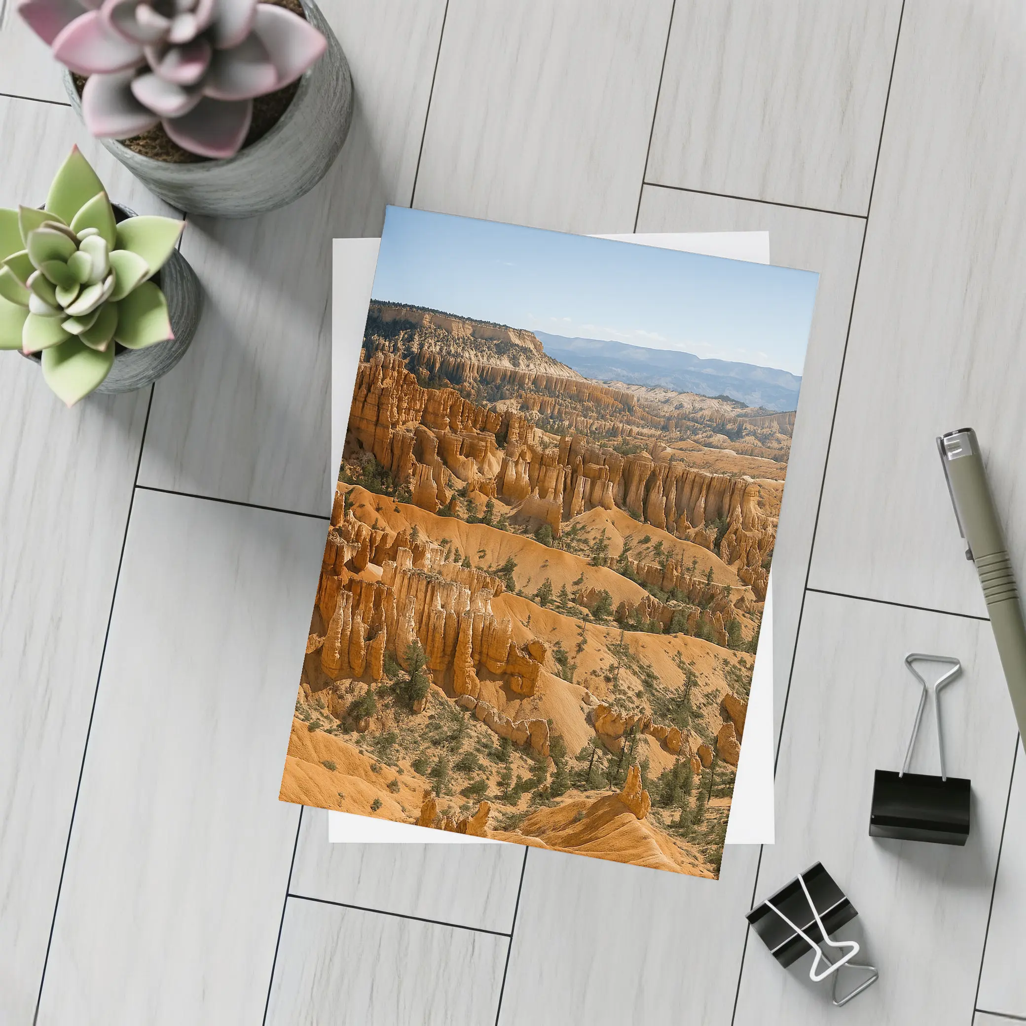 Bryce Canyon Hoodoos Red Rock Desert View – Postcards