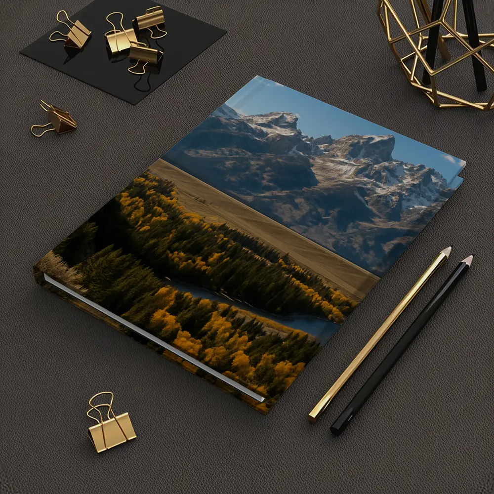 Grand Teton Mountains Snake River Autumn Valley – Notebooks