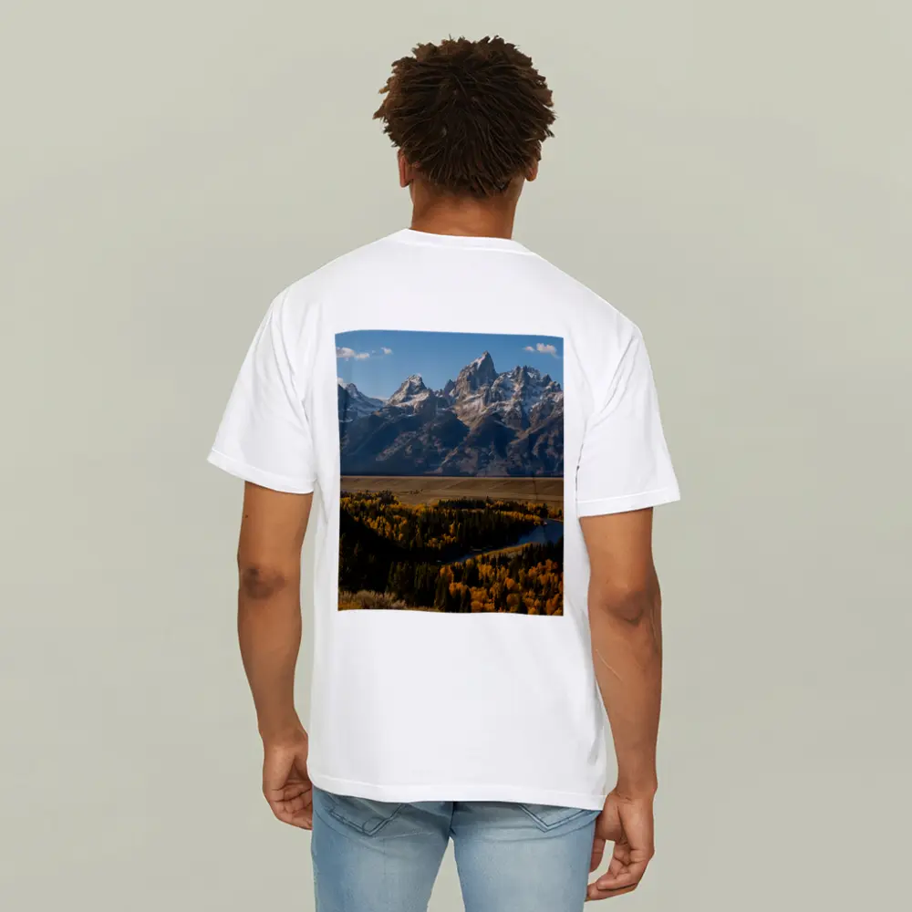 Grand Teton Mountains Snake River Autumn Valley – T-Shirts