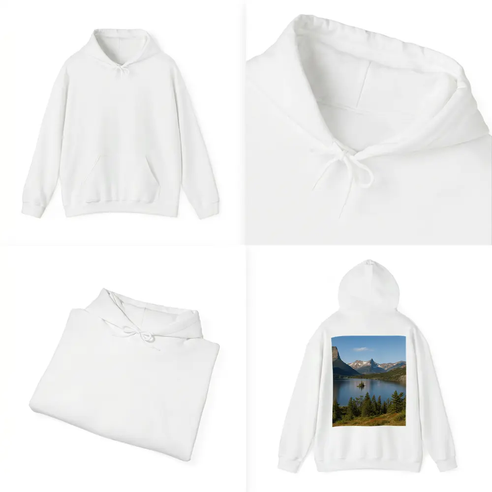 Mountain Lake Island Glacier National Park – Hoodies