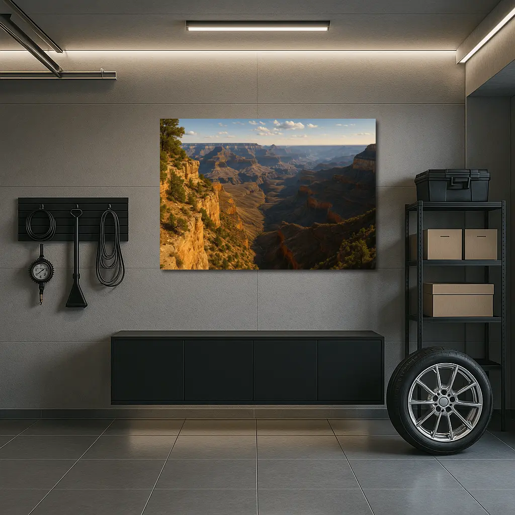 Grand Canyon Cliffs Golden Hour Landscape – Wall Art