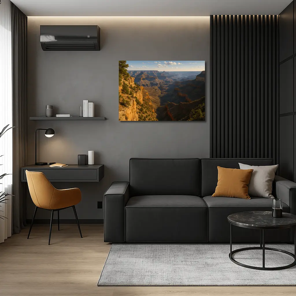 Grand Canyon Cliffs Golden Hour Landscape – Wall Art