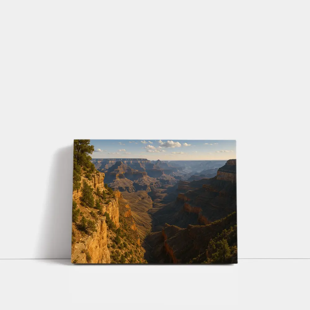 Grand Canyon Cliffs Golden Hour Landscape – Wall Art