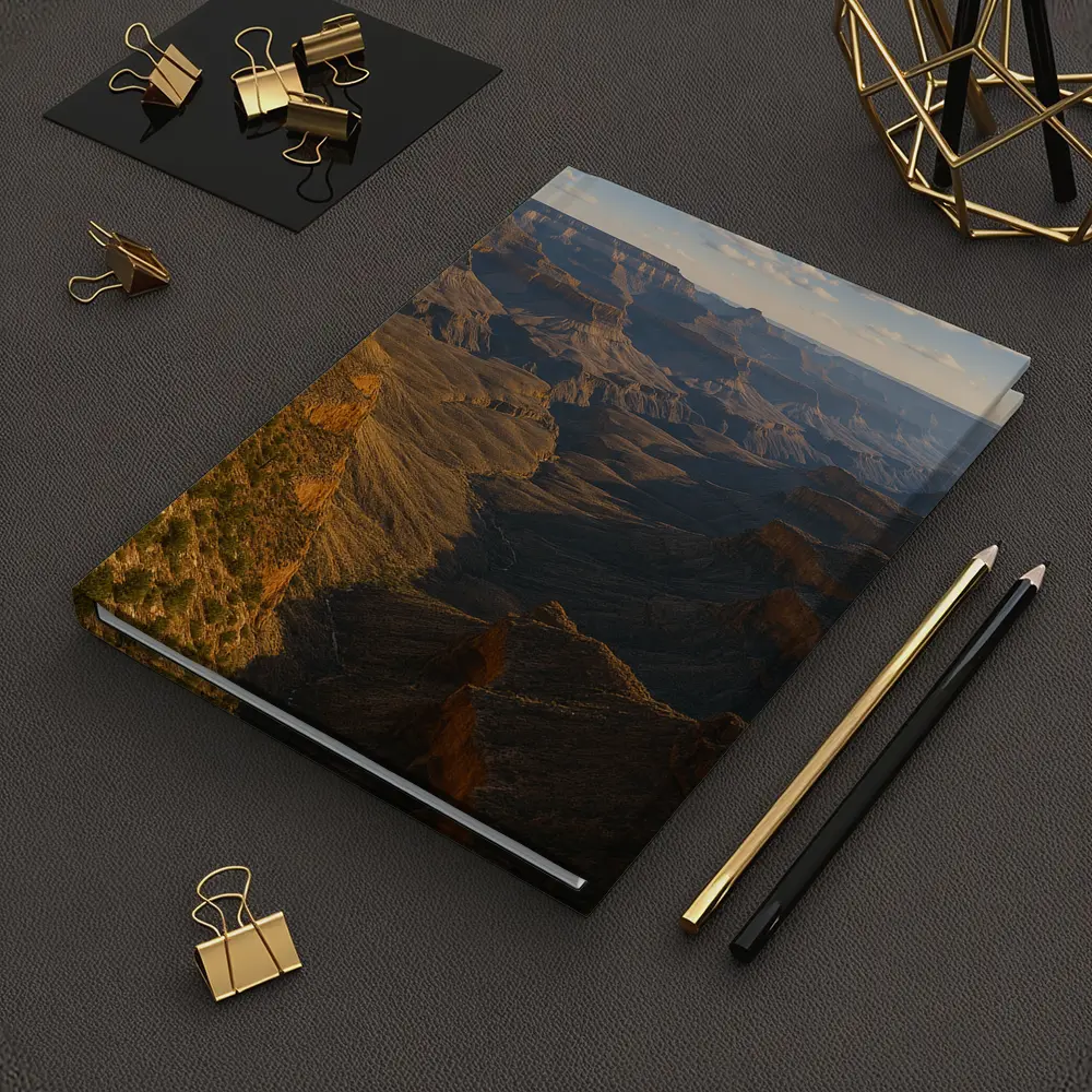 Grand Canyon Cliffs Golden Hour Landscape – Notebooks