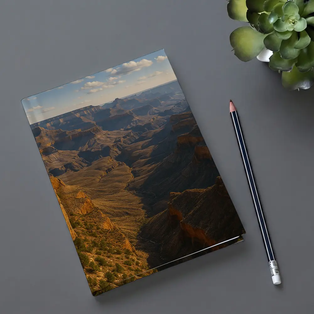 Grand Canyon Cliffs Golden Hour Landscape – Notebooks
