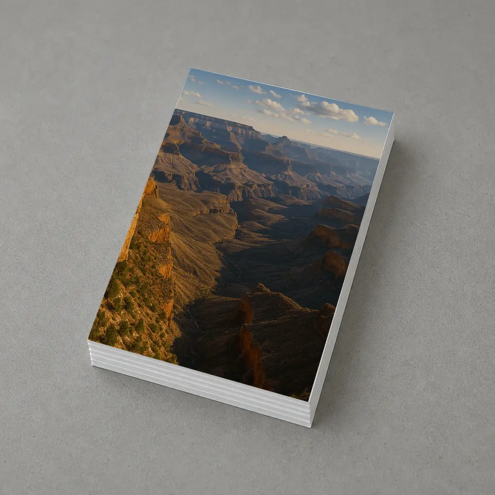 Grand Canyon Cliffs Golden Hour Landscape – Postcards