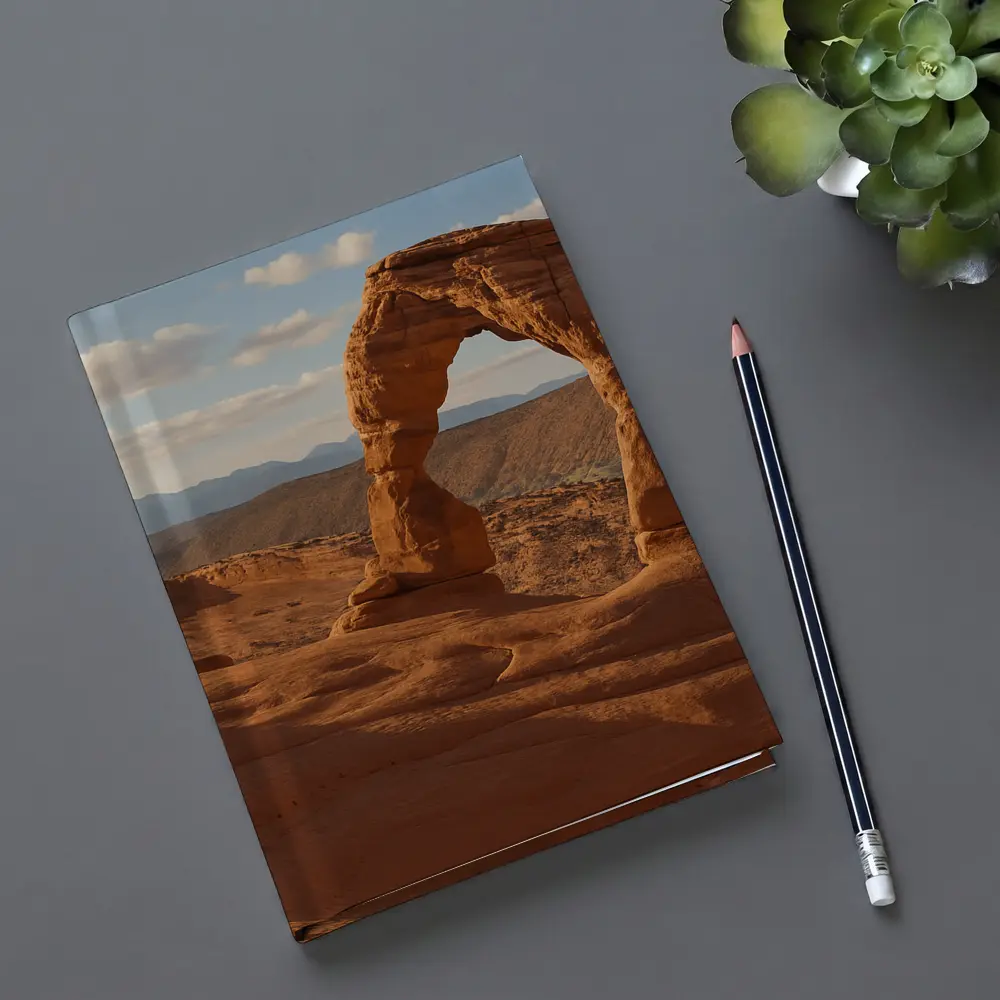 Delicate Arch Red Rock Desert Landscape – Notebooks