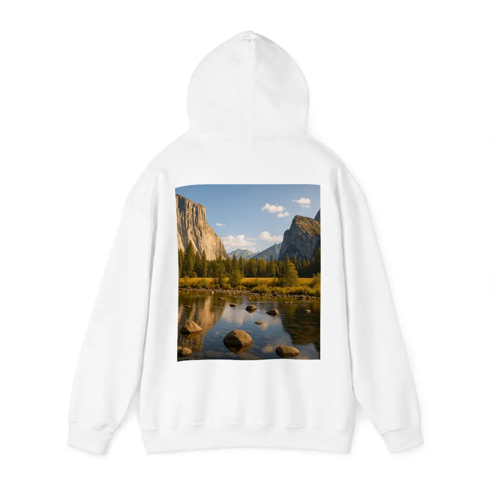 Yosemite Valley River Granite Cliffs Landscape – Hoodies