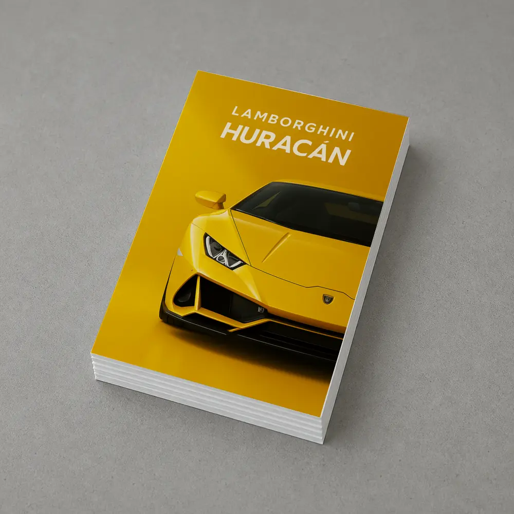 Lamborghini Huracan Yellow Front View – Postcards