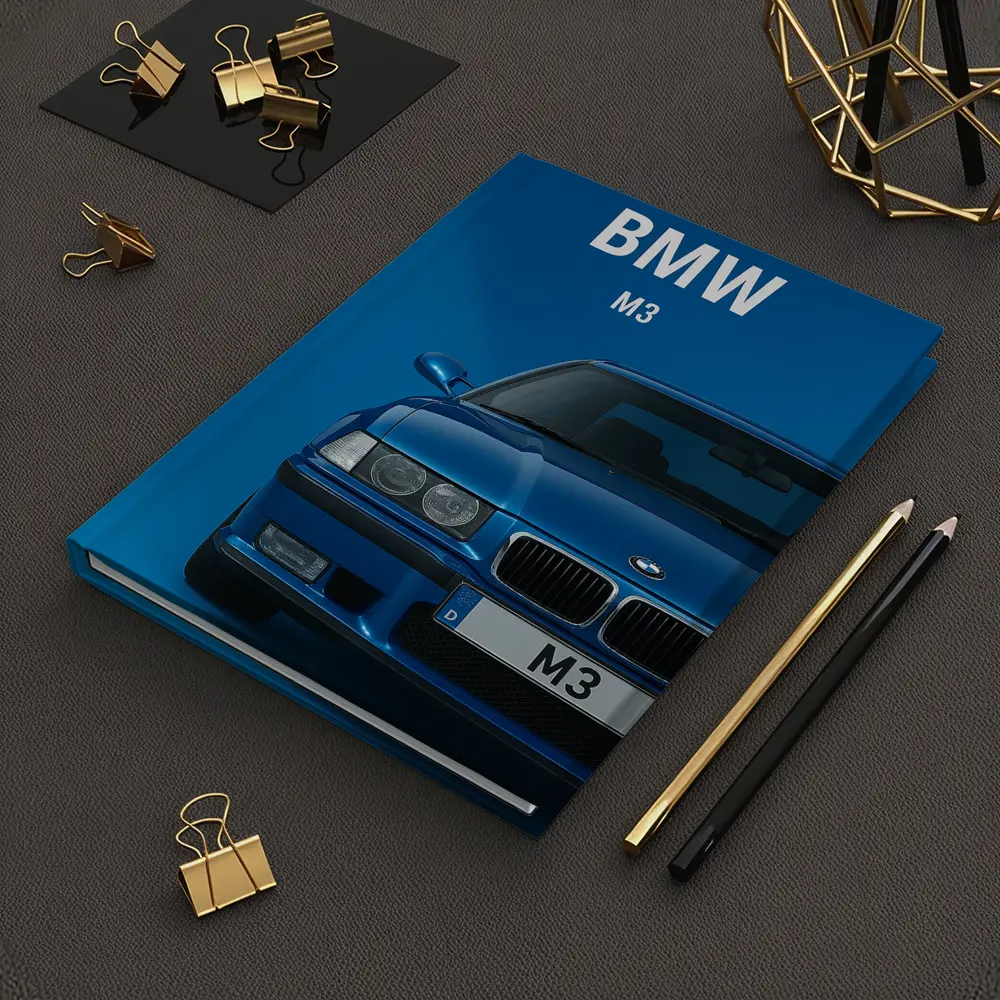 BMW M3 Blue Studio Front View – Notebooks