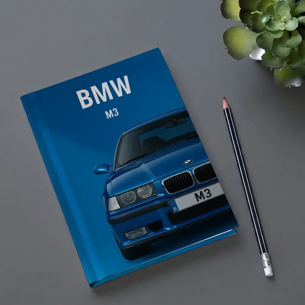 BMW M3 Blue Studio Front View – Notebooks