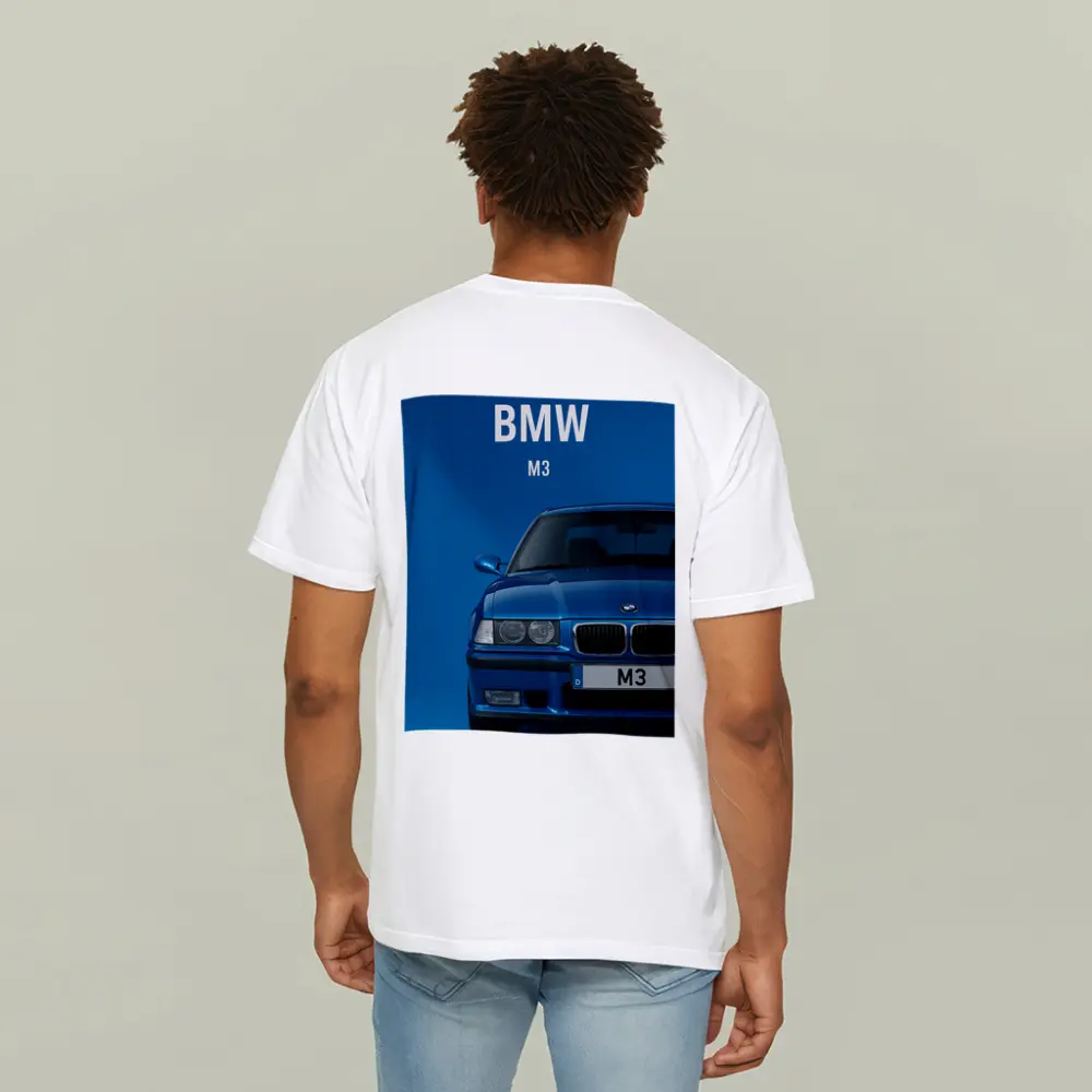 BMW M3 Blue Studio Front View – T-Shirts