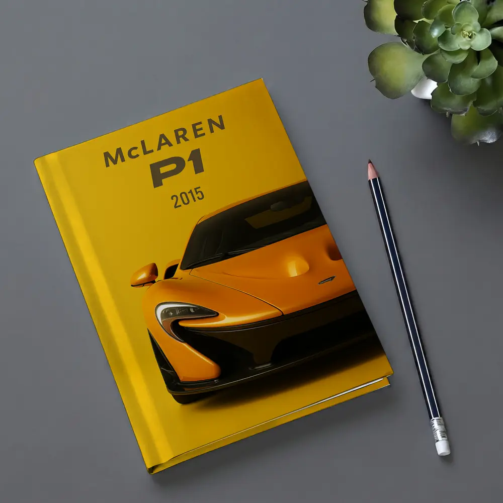 McLaren P1 Orange Supercar Front View – Notebooks
