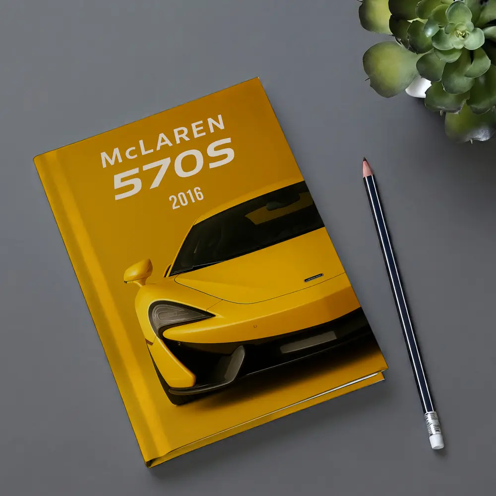 McLaren 570S 2016 Yellow Supercar Front View – Notebooks
