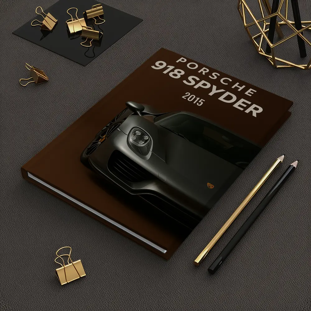 Porsche 918 Spyder Dark Brown Background – Notebooks
