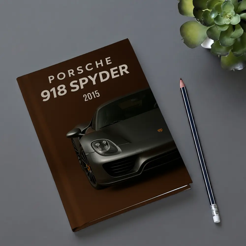 Porsche 918 Spyder Dark Brown Background – Notebooks