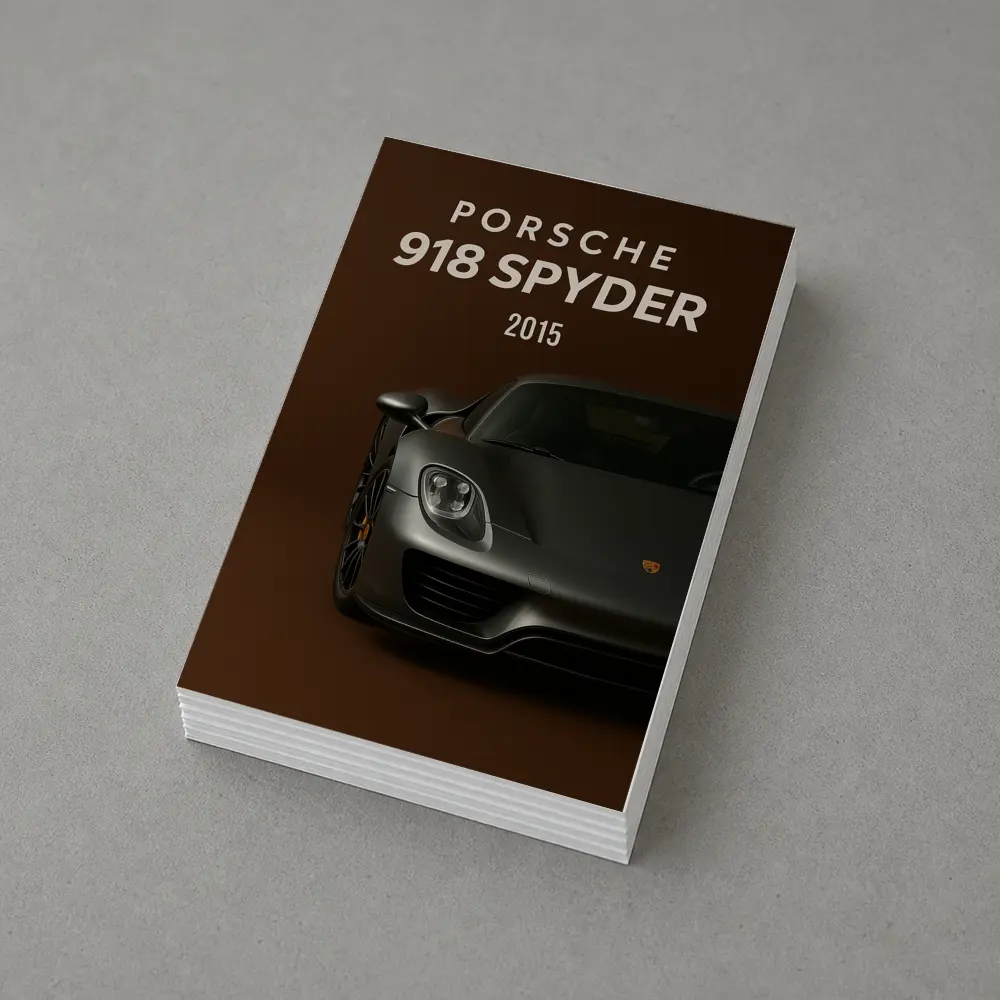 Porsche 918 Spyder Dark Brown Background – Postcards