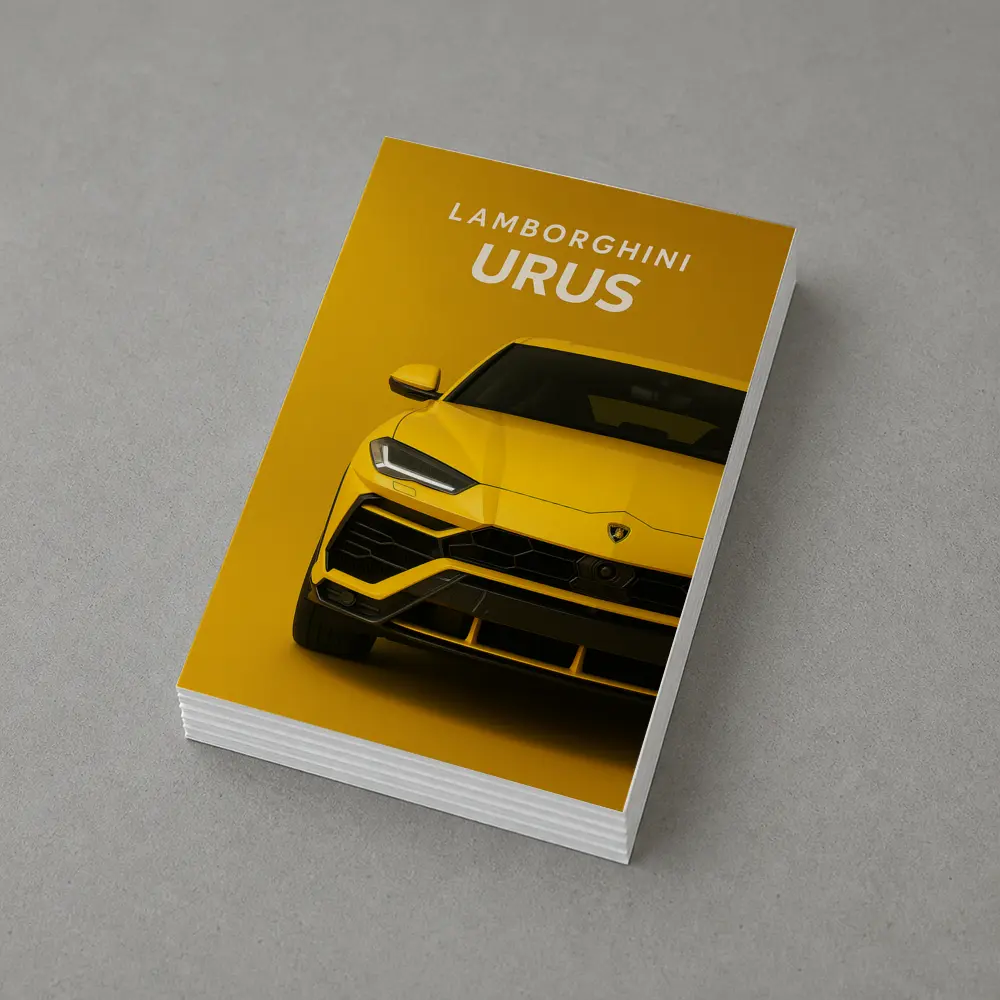 Lamborghini Urus Yellow Front View Art – Postcards