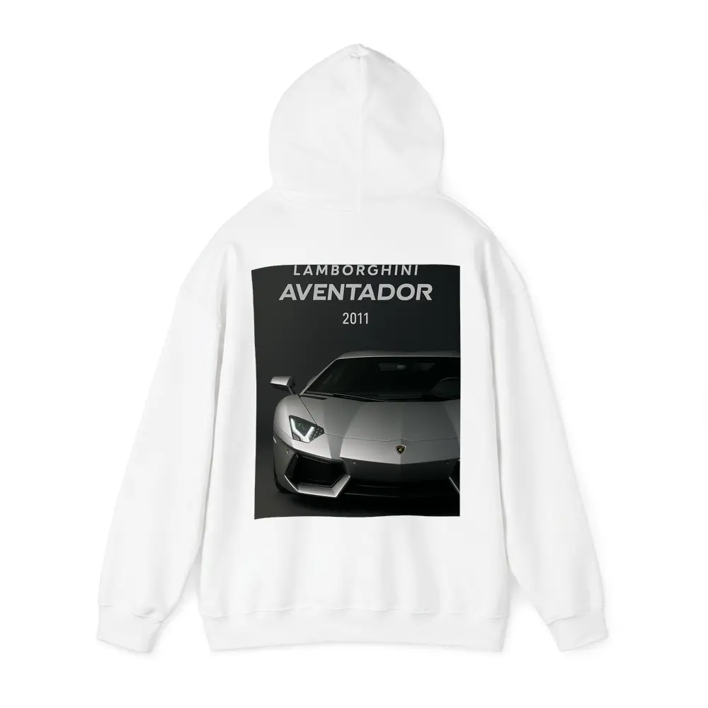 Lamborghini Aventador 2011 Dark Gray Background – Hoodies