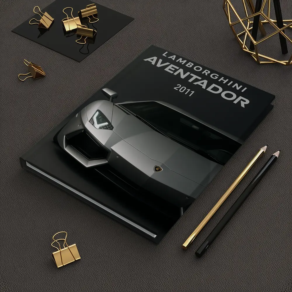 Lamborghini Aventador 2011 Dark Gray Background – Notebooks