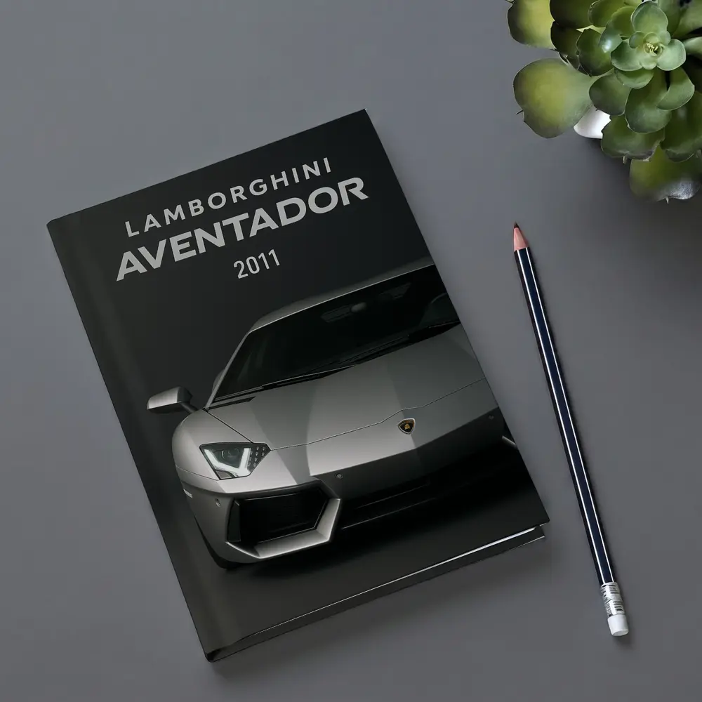 Lamborghini Aventador 2011 Dark Gray Background – Notebooks