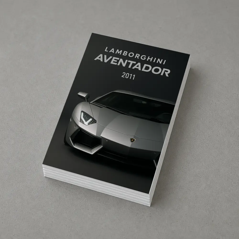 Lamborghini Aventador 2011 Dark Gray Background – Postcards