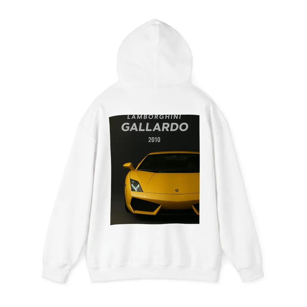 Lamborghini Gallardo Yellow Front View Dark – Hoodies