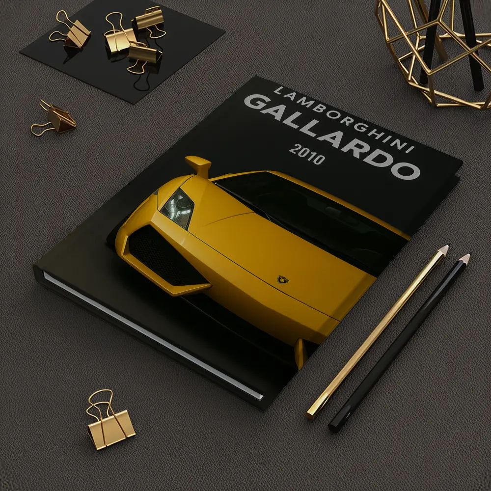 Lamborghini Gallardo Yellow Front View Dark – Notebooks