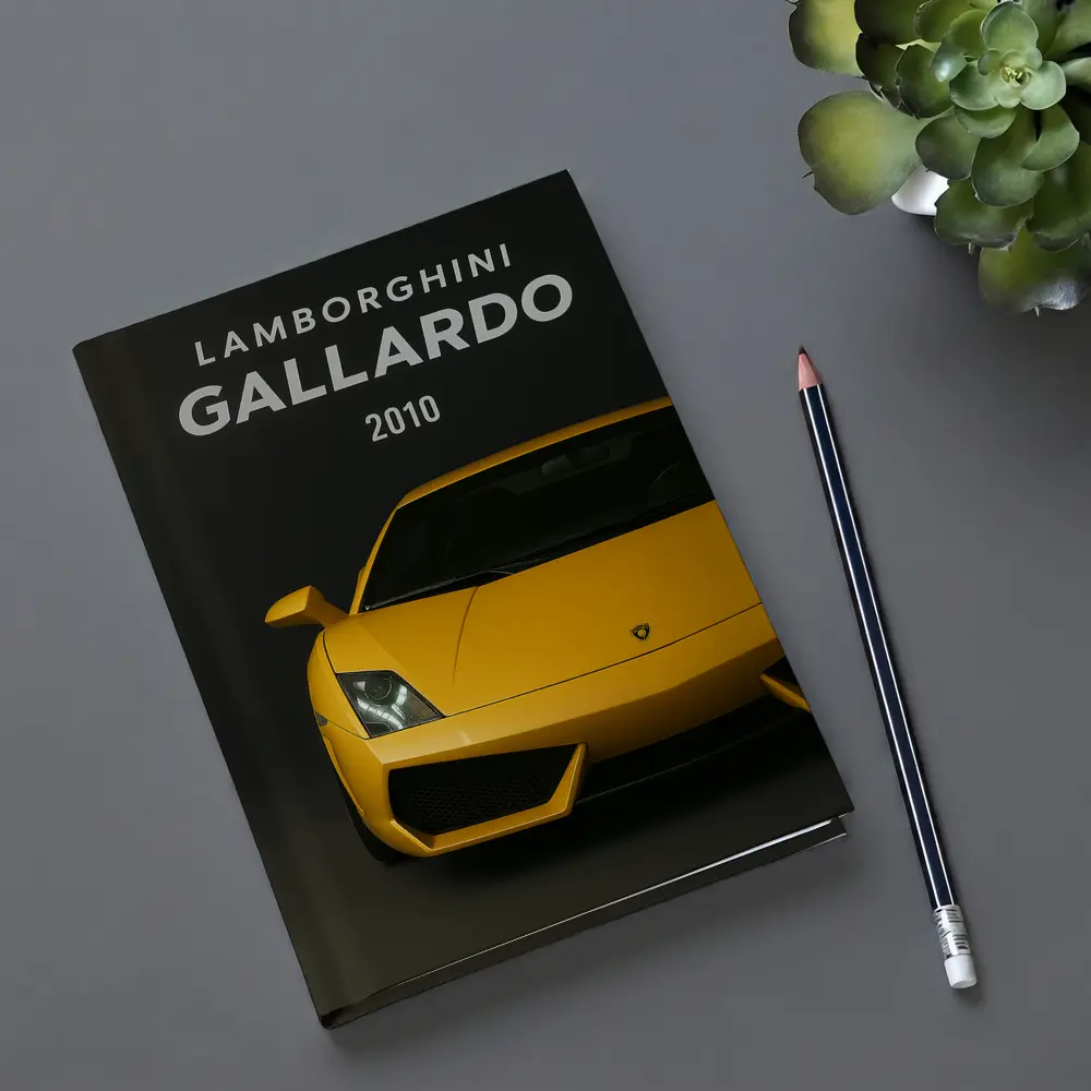 Lamborghini Gallardo Yellow Front View Dark – Notebooks