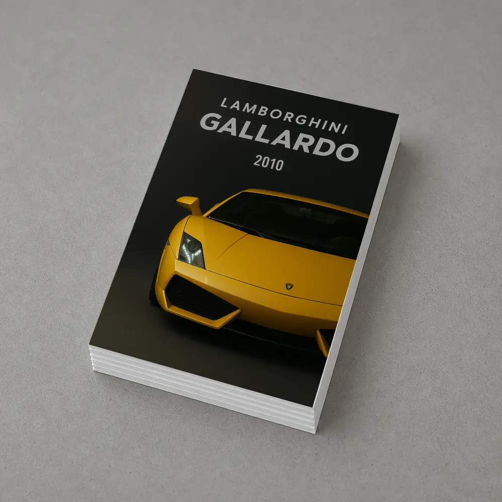 Lamborghini Gallardo Yellow Front View Dark – Postcards
