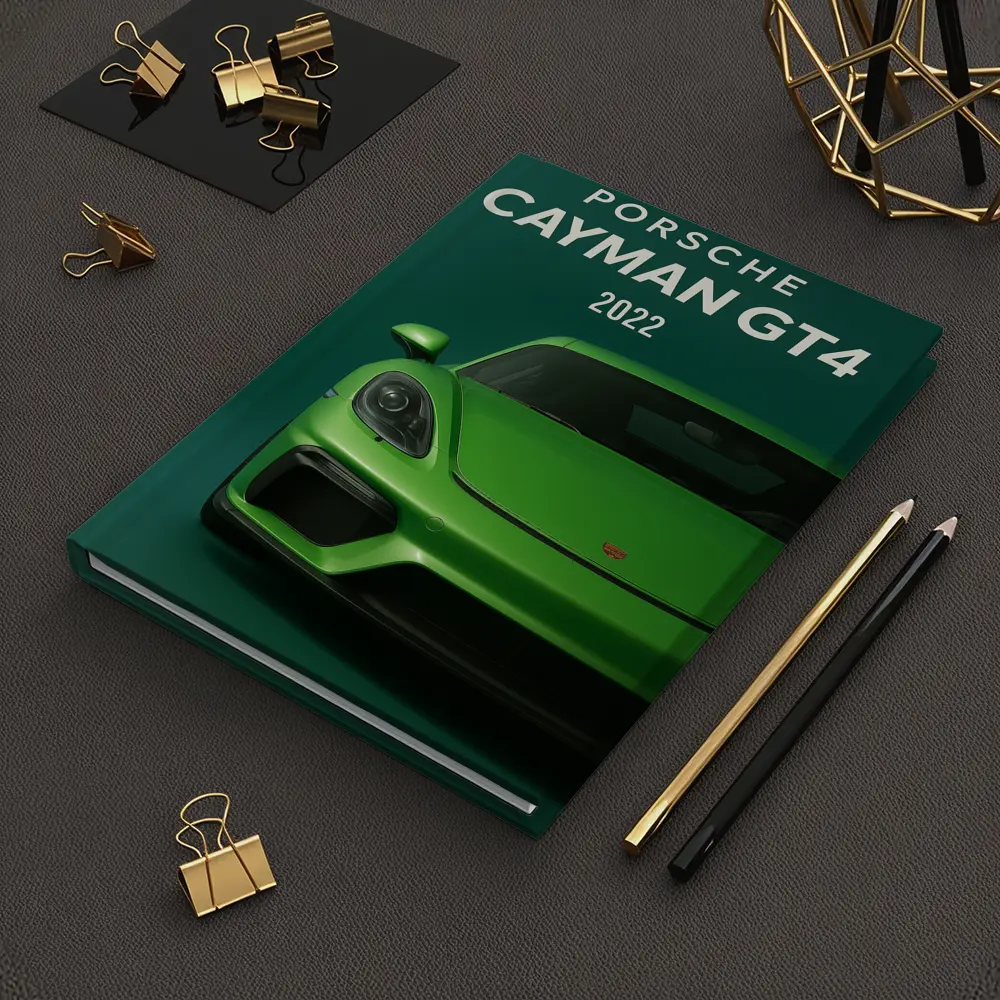 Porsche Cayman GT4 Green Front View – Notebooks