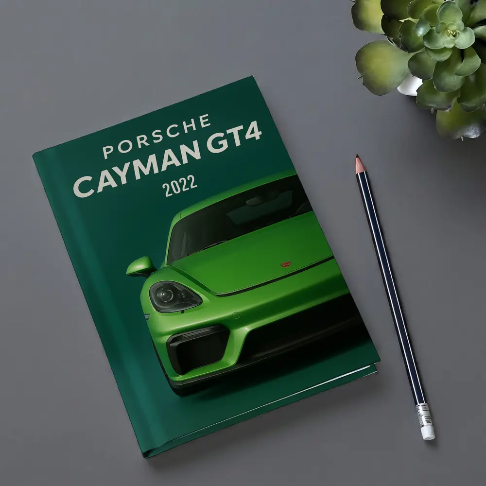 Porsche Cayman GT4 Green Front View – Notebooks