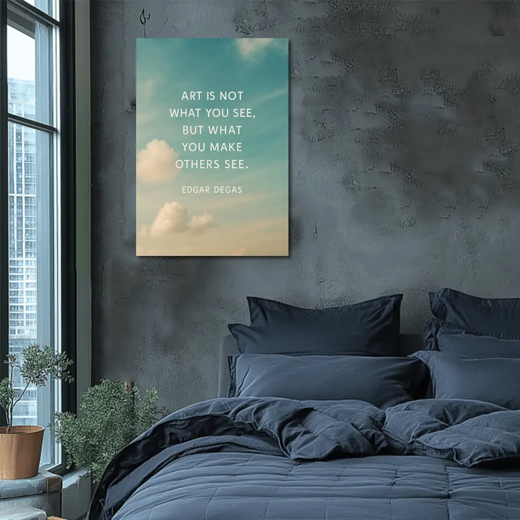 Edgar Degas Art Quote Sky Background – Wall Art