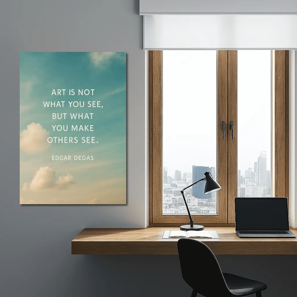 Edgar Degas Art Quote Sky Background – Wall Art