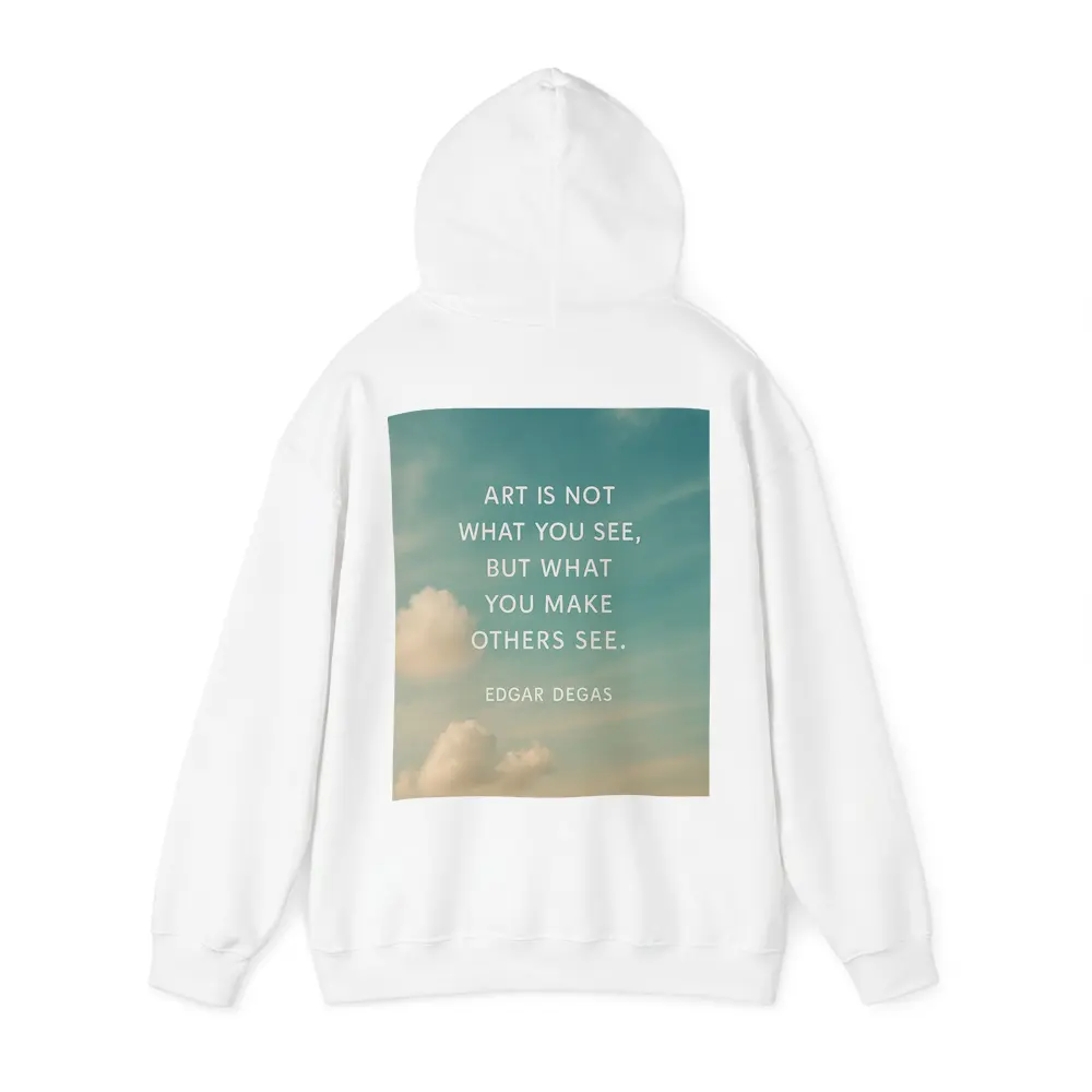 Edgar Degas Art Quote Sky Background – Hoodies