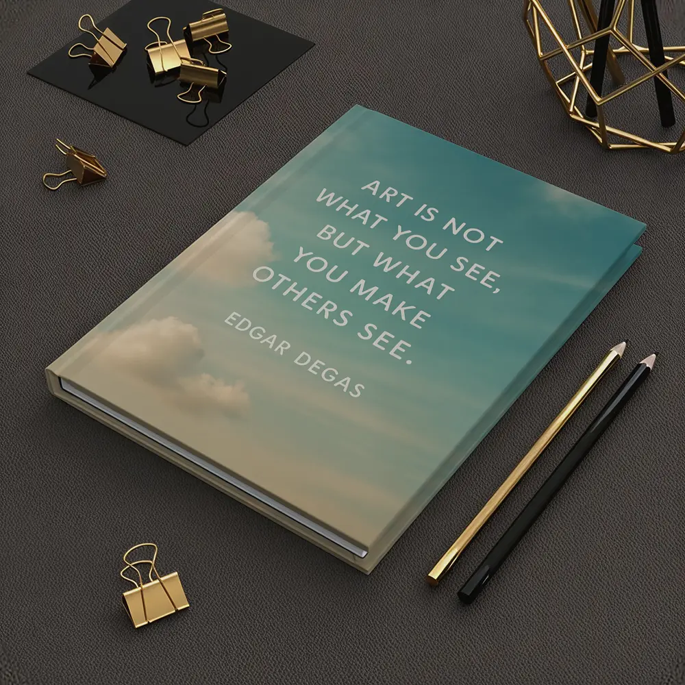 Edgar Degas Art Quote Sky Background – Notebooks