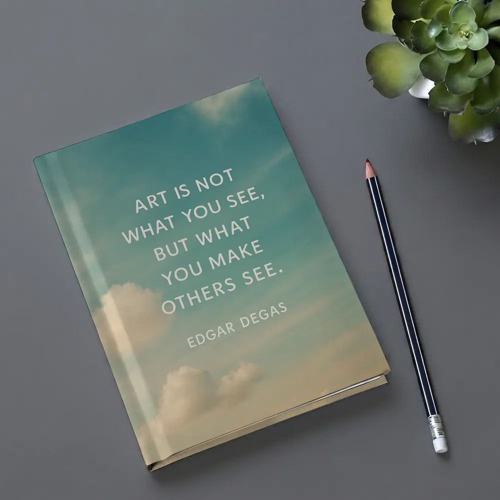 Edgar Degas Art Quote Sky Background – Notebooks