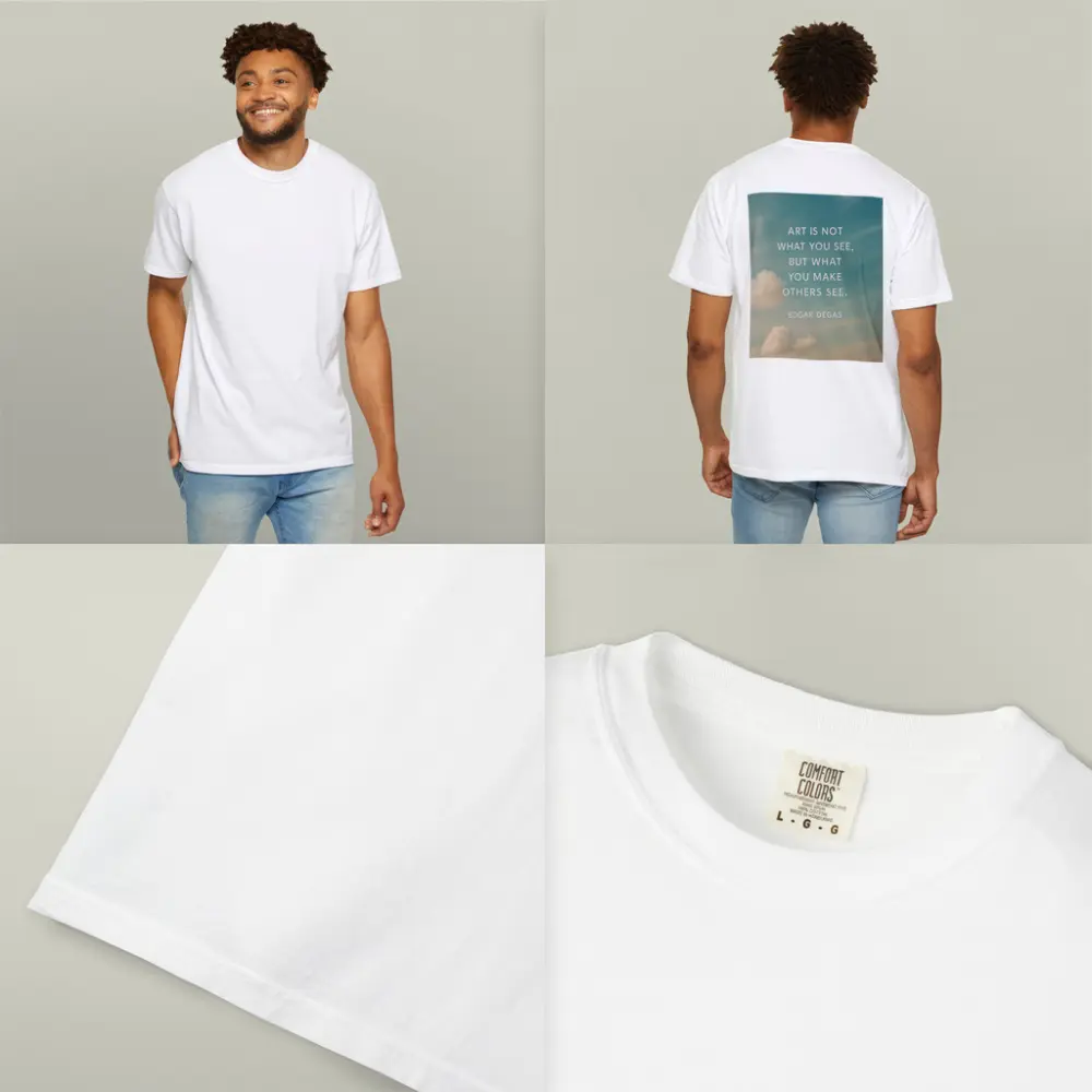 Edgar Degas Art Quote Sky Background – T-Shirts