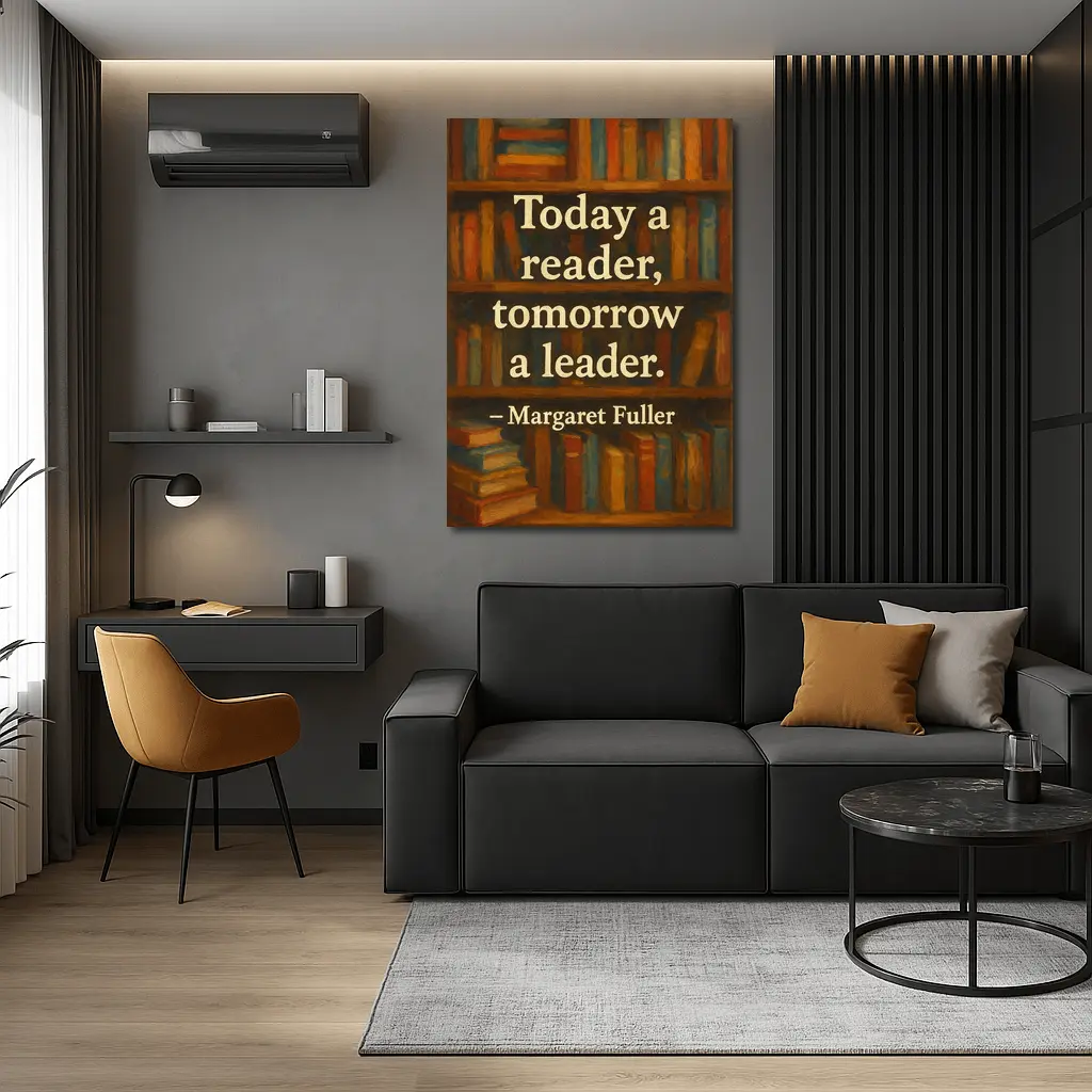 Today A Reader Tomorrow A Leader Quote – Wall Art